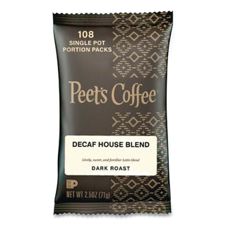 Coffee Portion Packs, House Blend, Decaf, 2.5 oz Frack Pack, 18/Box
