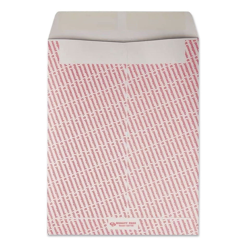 Gray/Red Paper Gummed Flap Personal and Confidential Interoffice Envelope, #97, 10 x 13, Gray/Red, 100/Box