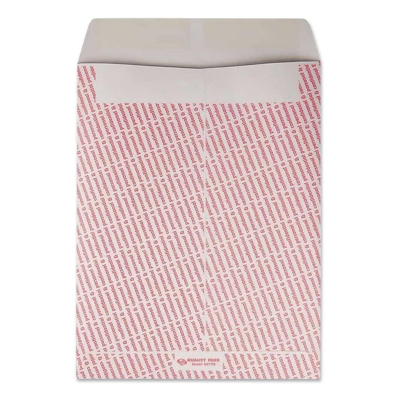 Gray/Red Paper Gummed Flap Personal and Confidential Interoffice Envelope, #97, 10 x 13, Gray/Red, 100/Box