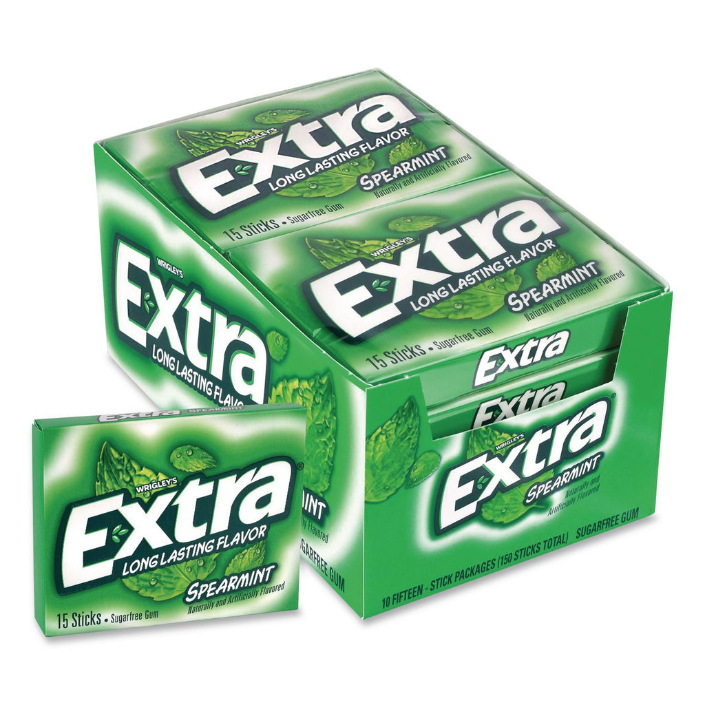 Mars Spearmint Flavored Chewing Gum - Spearmint - 10 / Box