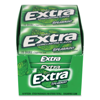 Mars Spearmint Flavored Chewing Gum - Spearmint - 10 / Box