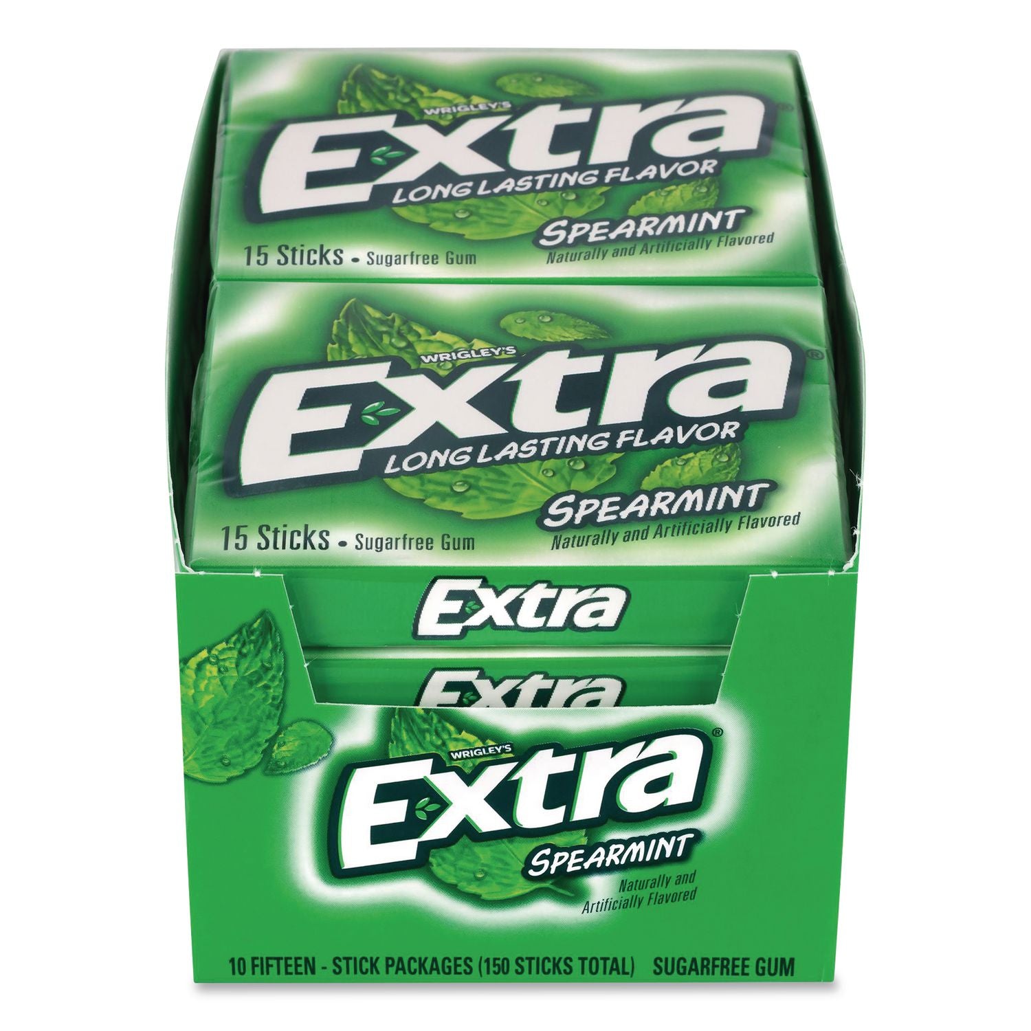 Mars Spearmint Flavored Chewing Gum - Spearmint - 10 / Box
