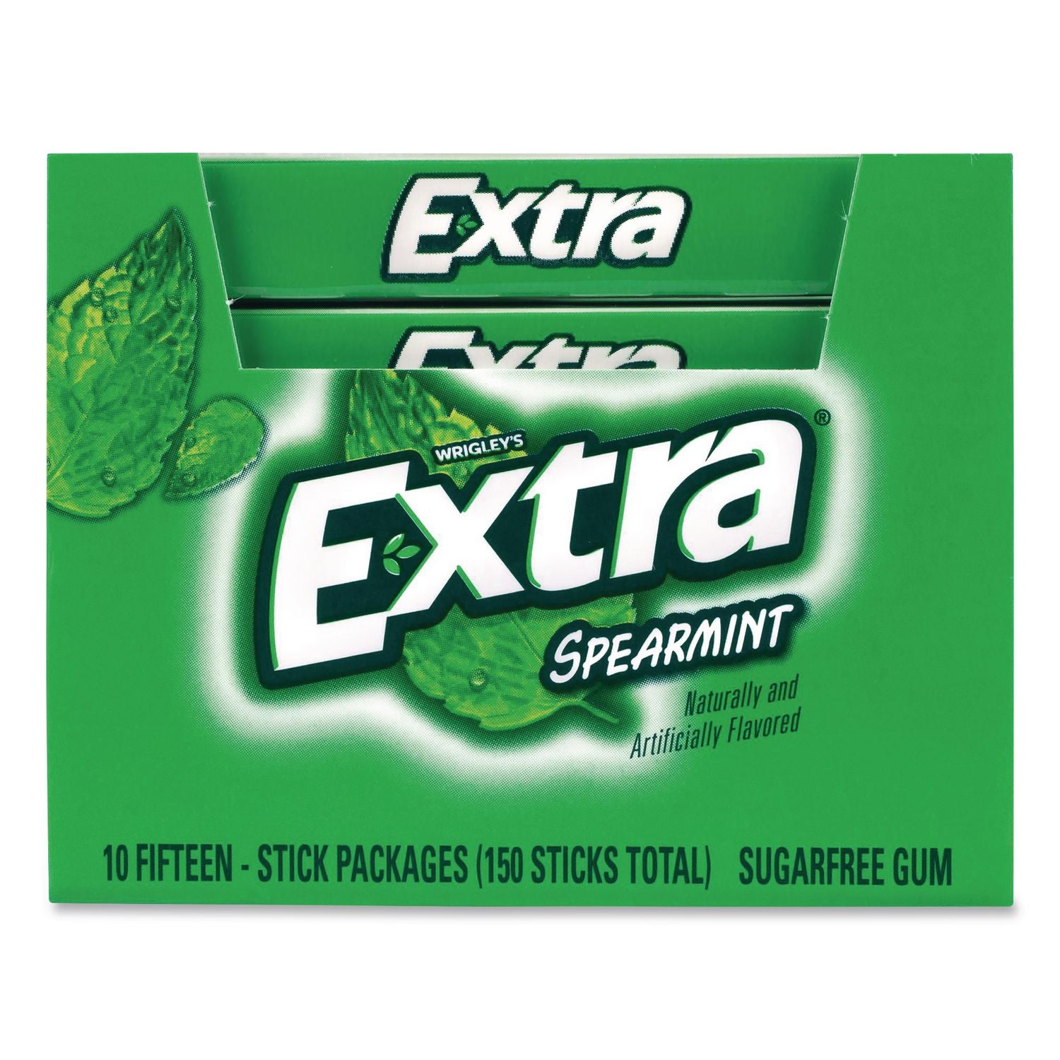 Mars Spearmint Flavored Chewing Gum - Spearmint - 10 / Box