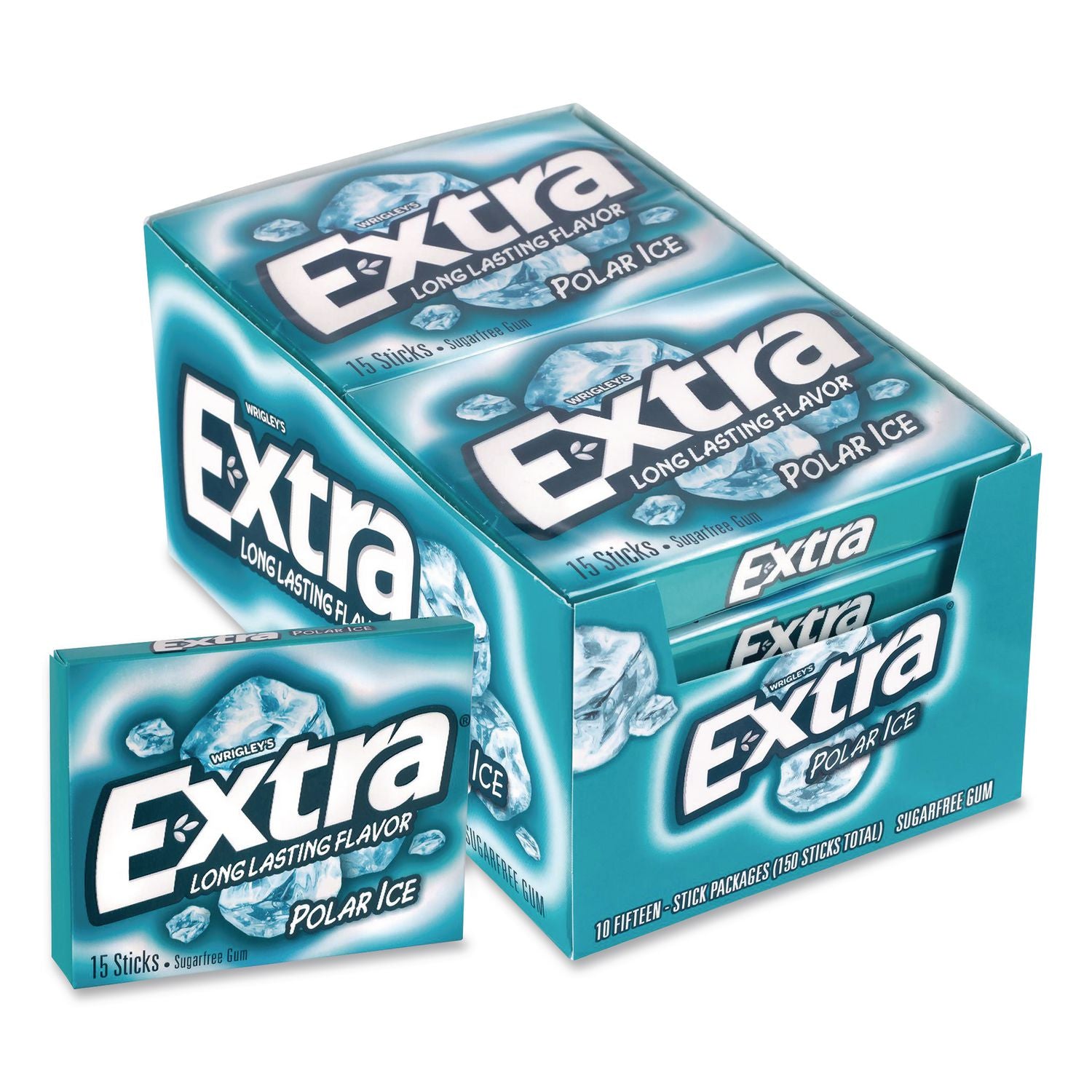 Wrigley Extra Polar Ice Chewing Gum - Mint - 10 / Box