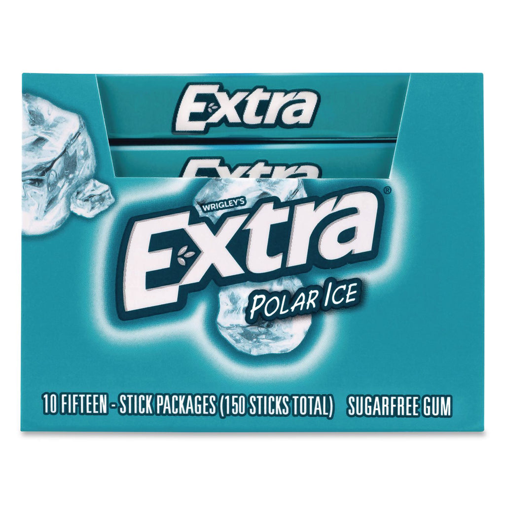 Wrigley Extra Polar Ice Chewing Gum - Mint - 10 / Box