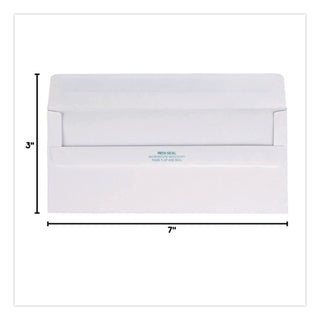 Redi-Seal Envelope, #10, Commercial Flap, Redi-Seal Adhesive Closure, 4.13 x 9.5, White, 500/Box