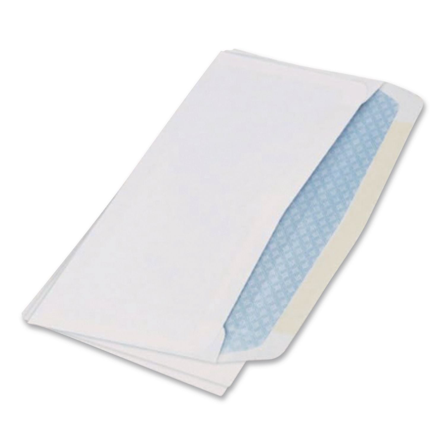 Security Tint Business Envelope, #6 3/4, Commercial Flap, Gummed Closure, 3.63 x 6.5, White, 500/Box