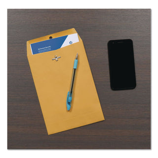 Clasp Envelope, 32 lb Bond Weight Kraft, #1, Square Flap, Clasp/Gummed Closure, 6 x 9, Brown Kraft, 100/Box