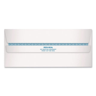 Redi-Seal Security-Tint Envelope, #10, Commercial Flap, Redi-Seal Adhesive Closure, 4.13 x 9.5, White, 500/Box
