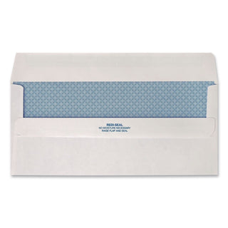 Redi-Seal Security-Tint Envelope, #10, Commercial Flap, Redi-Seal Adhesive Closure, 4.13 x 9.5, White, 500/Box