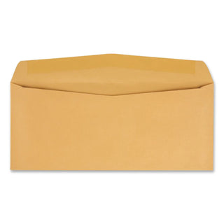 Kraft Envelope, #11, Commercial Flap, Gummed Closure, 4.5 x 10.38, Brown Kraft, 500/Box