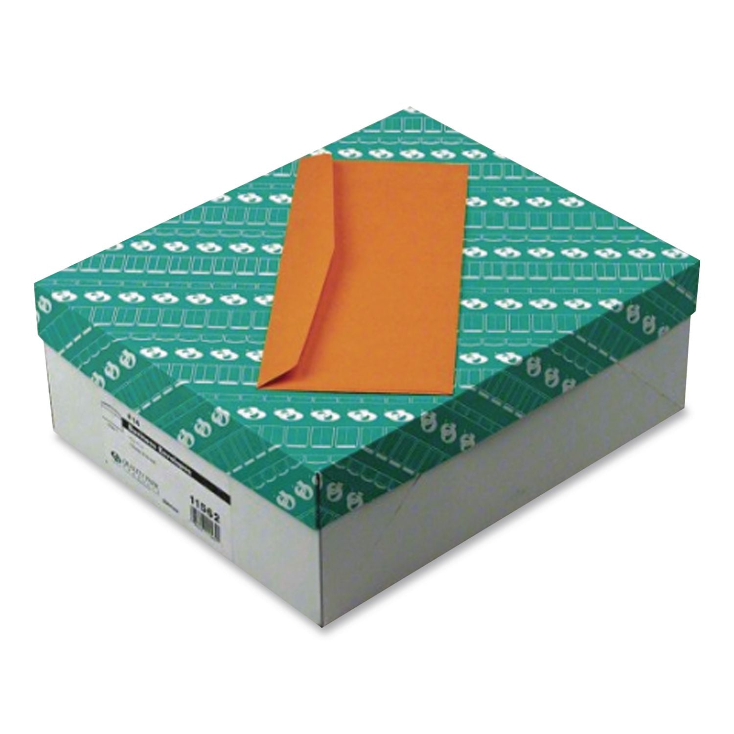 Kraft Envelope, #14, Commercial Flap, Gummed Closure, 5 x 11.5, Brown Kraft, 500/Box