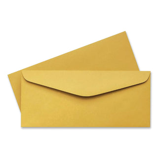 Kraft Envelope, #14, Commercial Flap, Gummed Closure, 5 x 11.5, Brown Kraft, 500/Box