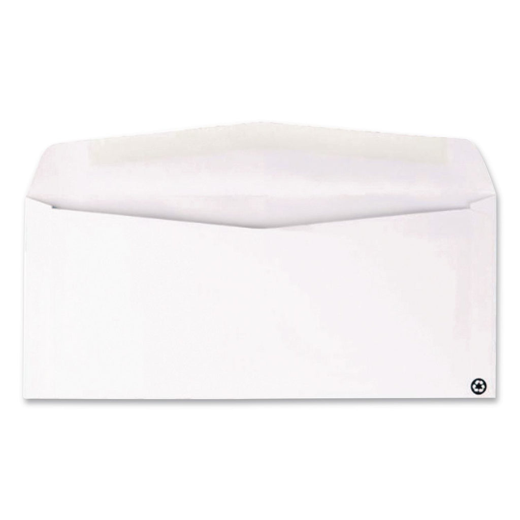 Address-Window Security-Tint Envelope, #10, Commercial Flap, Gummed Closure, 4.13 x 9.5, White, 500/Box