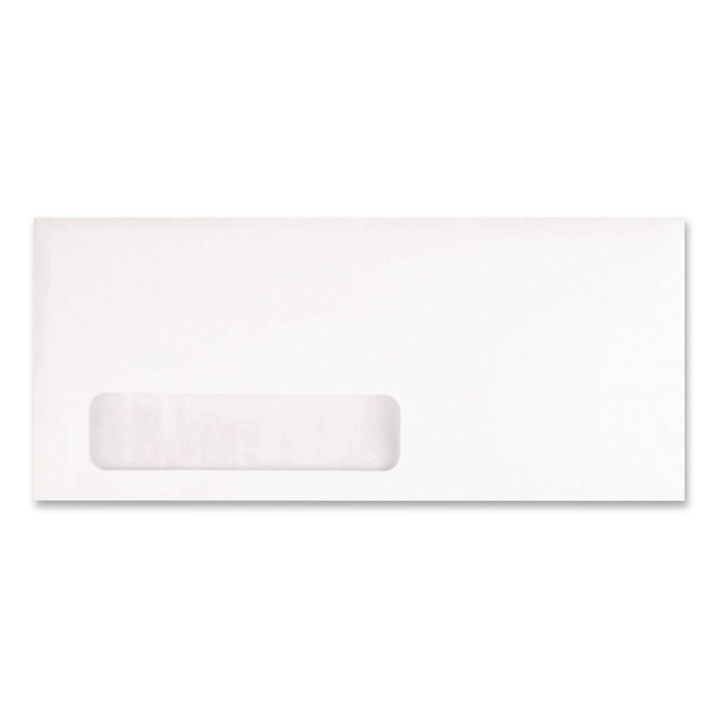 Address-Window Security-Tint Envelope, #10, Commercial Flap, Gummed Closure, 4.13 x 9.5, White, 500/Box