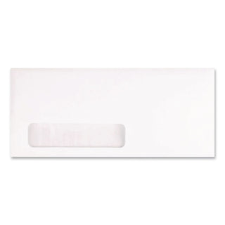 Address-Window Security-Tint Envelope, #10, Commercial Flap, Gummed Closure, 4.13 x 9.5, White, 500/Box