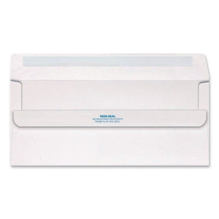 Redi-Seal Envelope, Address Window, #10, Commercial Flap, Redi-Seal Adhesive Closure, 4.13 x 9.5, White, 500/Box