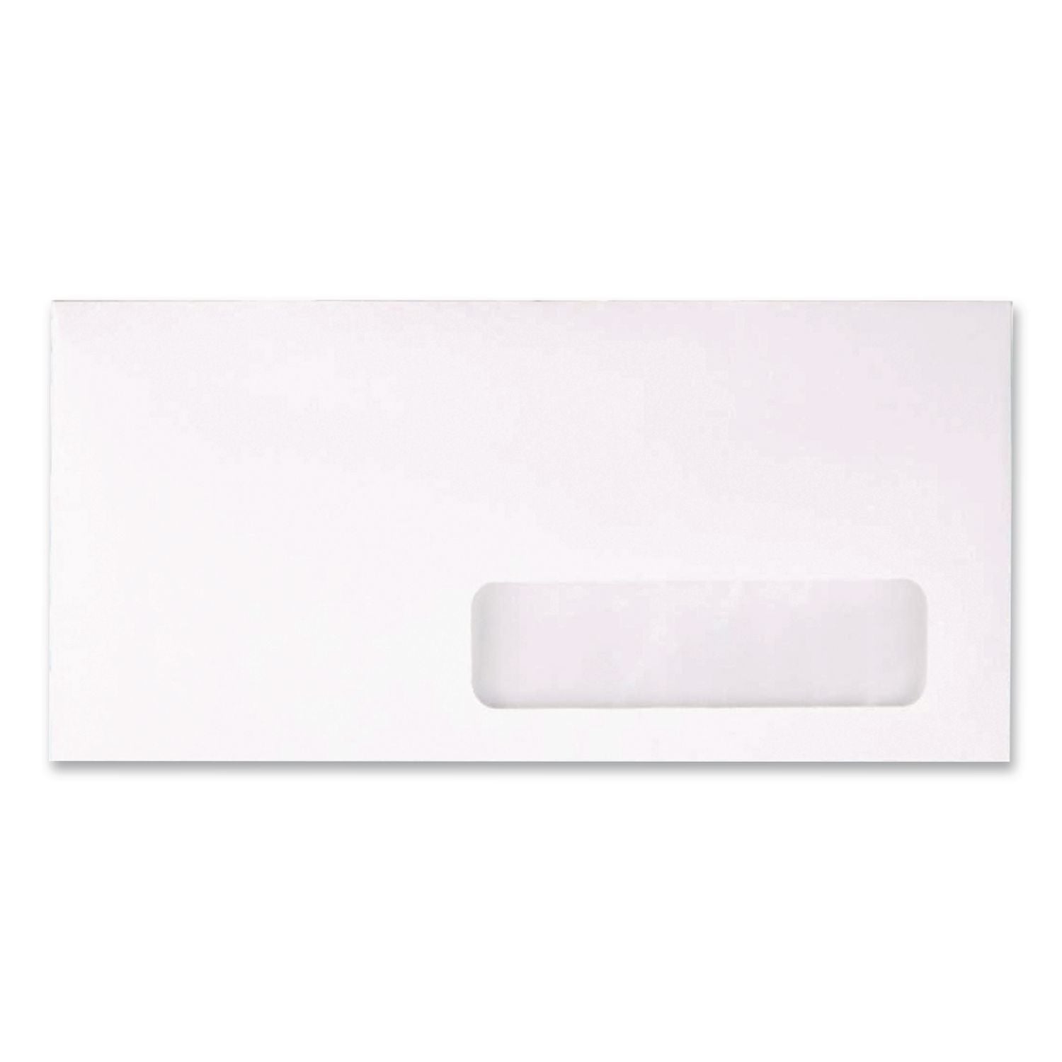 Address-Window Envelope, #10, Commercial Flap, Gummed Closure, 4.13 x 9.5, White, 500/Box
