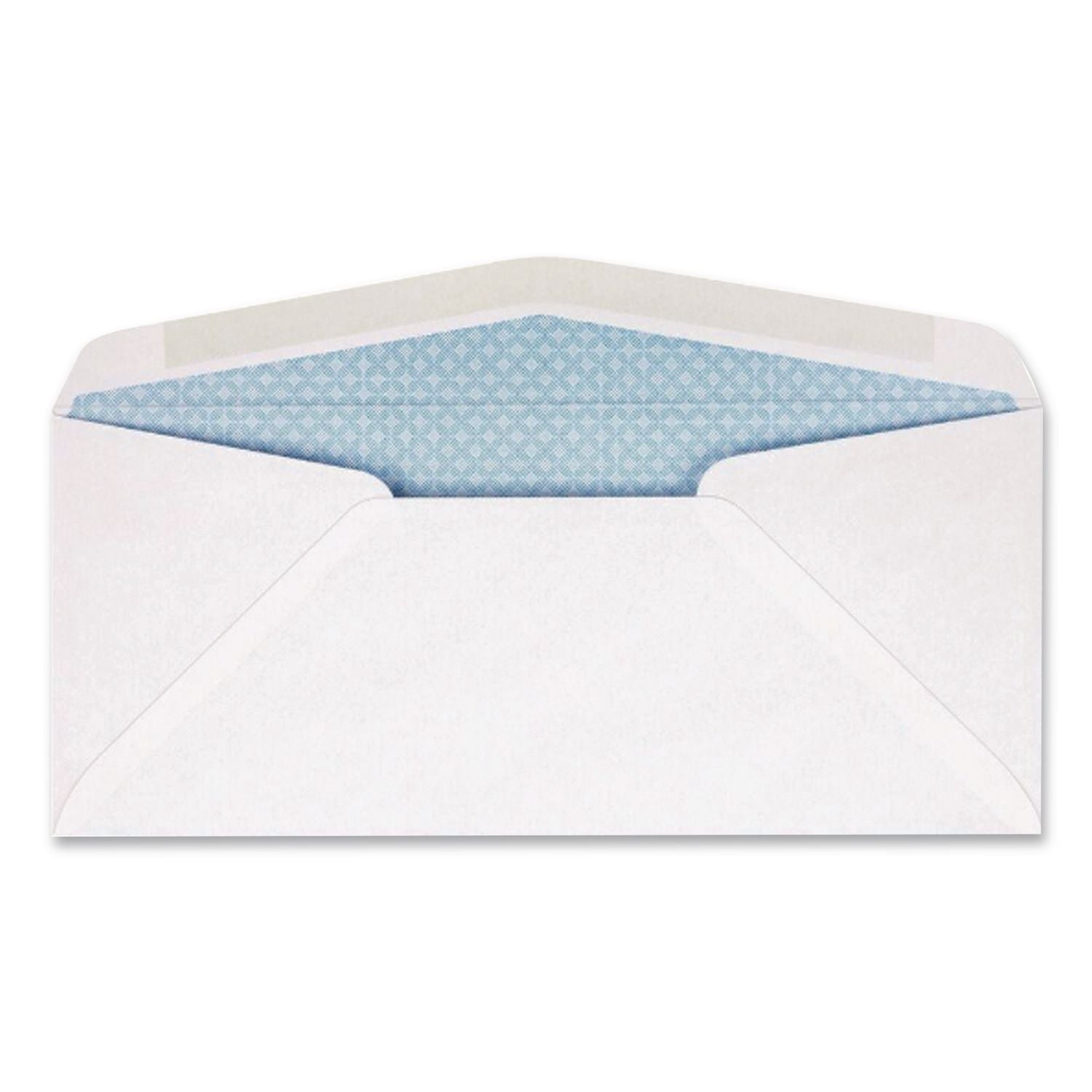 Security Tint Window Envelope, #10, Bankers Flap, Gummed Closure, 4.13 x 9.5, White, 500/Box