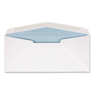 Security Tint Window Envelope, #10, Bankers Flap, Gummed Closure, 4.13 x 9.5, White, 500/Box