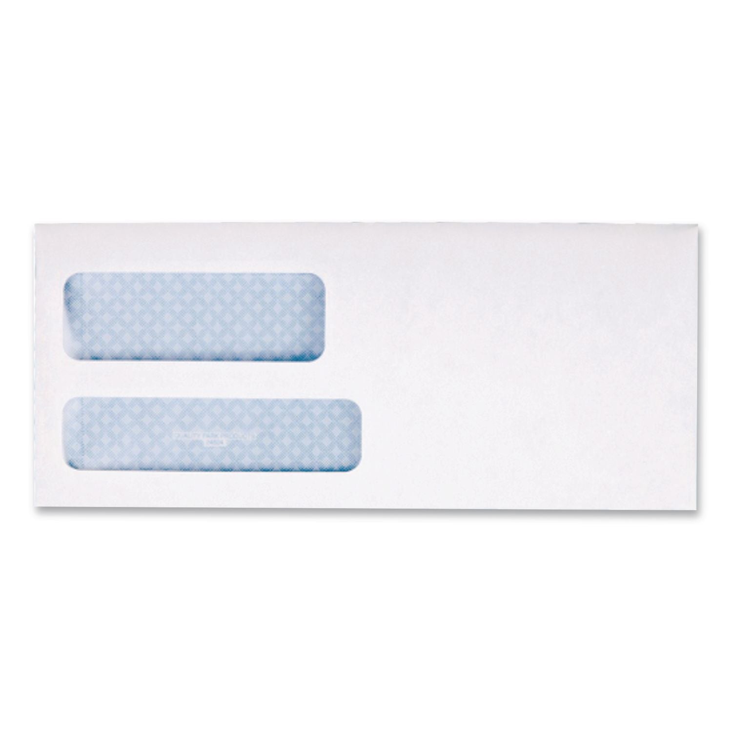 Double Window Security-Tinted Check Envelope, #9, Commercial Flap, Gummed Closure, 3.88 x 8.88, White, 500/Box