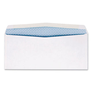Double Window Security-Tinted Check Envelope, #9, Commercial Flap, Gummed Closure, 3.88 x 8.88, White, 500/Box