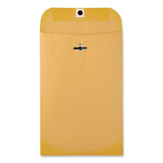 Clasp Envelope, 28 lb Bond Weight Kraft, #55, Square Flap, Clasp/Gummed Closure, 6 x 9, Brown Kraft, 500/Carton