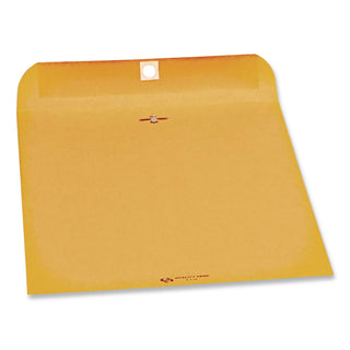 Clasp Envelope, 28 lb Bond Weight Kraft, #90, Square Flap, Clasp/Gummed Closure, 9 x 12, Brown Kraft, 250/Carton