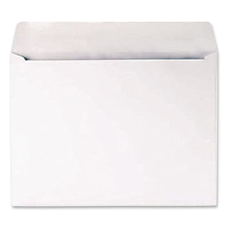 Open-Side Booklet Envelope, #10 1/2, Cheese Blade Flap, Gummed Closure, 9 x 12, White, 250/Box