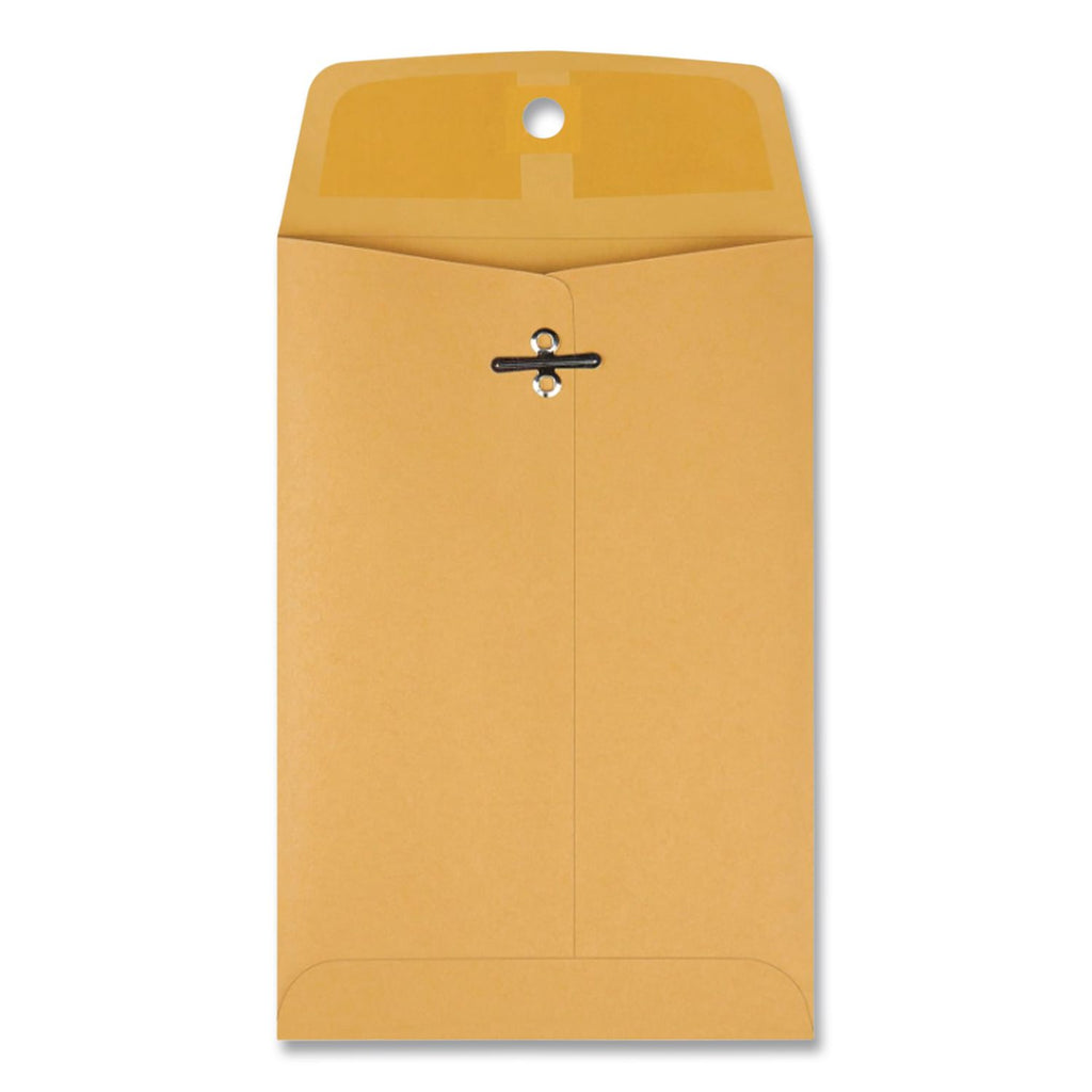 Clasp Envelope, 28 lb Bond Weight Kraft, #35, Square Flap, Clasp/Gummed Closure, 5 x 7.5, Brown Kraft, 100/Box