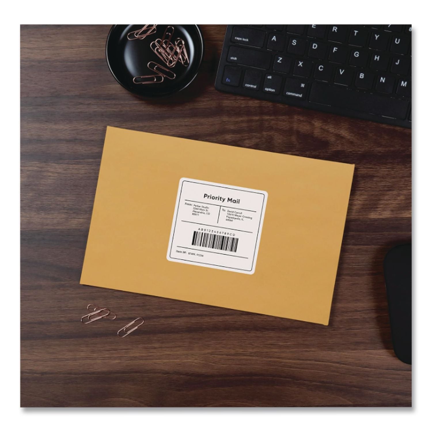 Clasp Envelope, 28 lb Bond Weight Kraft, #68, Square Flap, Clasp/Gummed Closure, 7 x 10, Brown Kraft, 100/Box