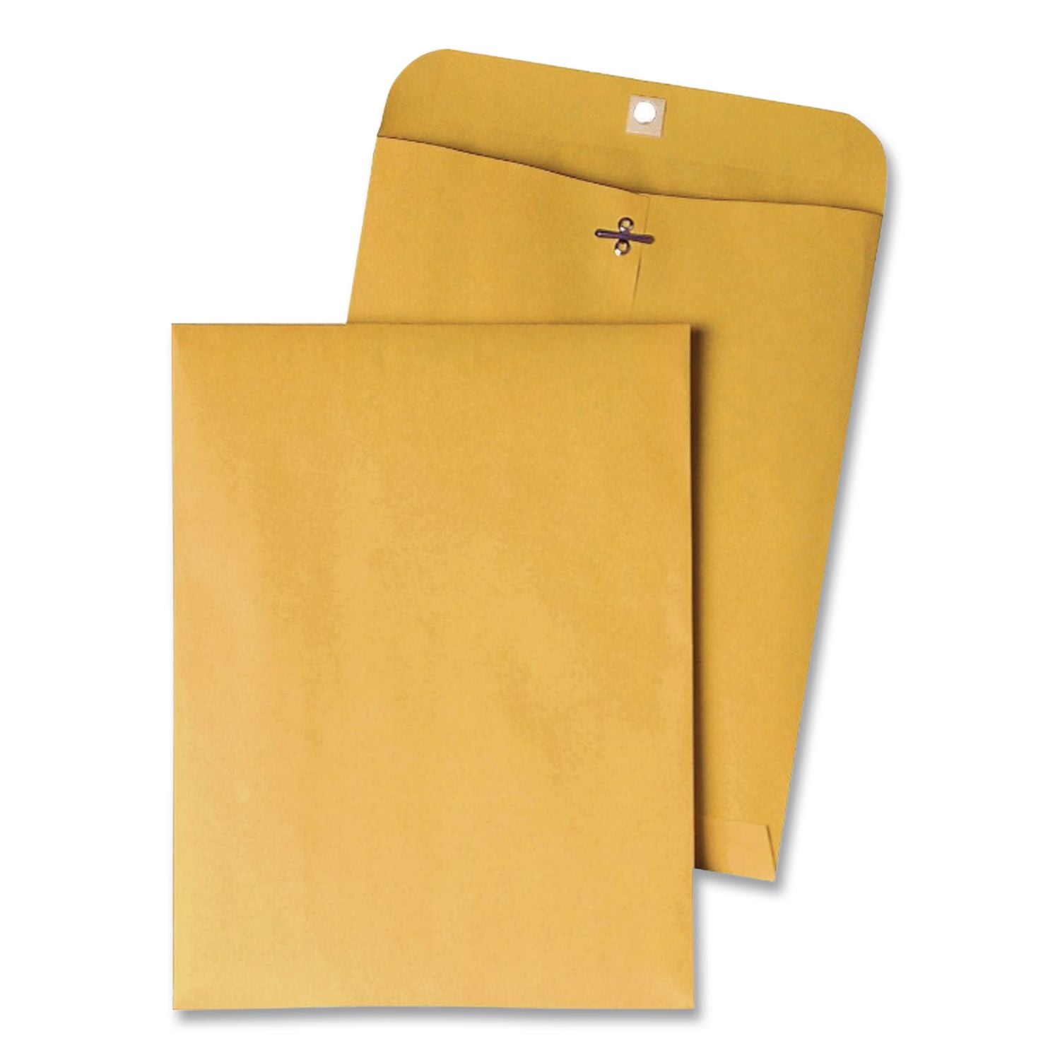 Clasp Envelope, 28 lb Bond Weight Kraft, #75, Square Flap, Clasp/Gummed Closure, 7.5 x 10.5, Brown Kraft, 100/Box