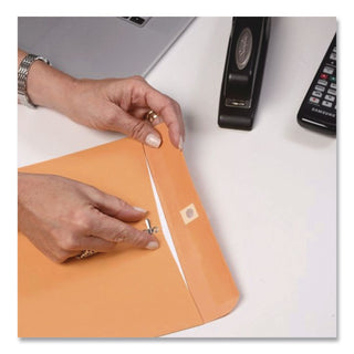 Clasp Envelope, 32 lb Bond Weight Kraft, #14 1/2, Square Flap, Clasp/Gummed Closure, 11.5 x 14.5, Brown Kraft, 100/Box