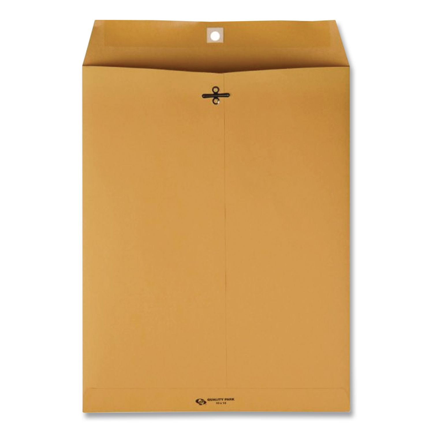 Clasp Envelope, 32 lb Bond Weight Kraft, #14 1/2, Square Flap, Clasp/Gummed Closure, 11.5 x 14.5, Brown Kraft, 100/Box