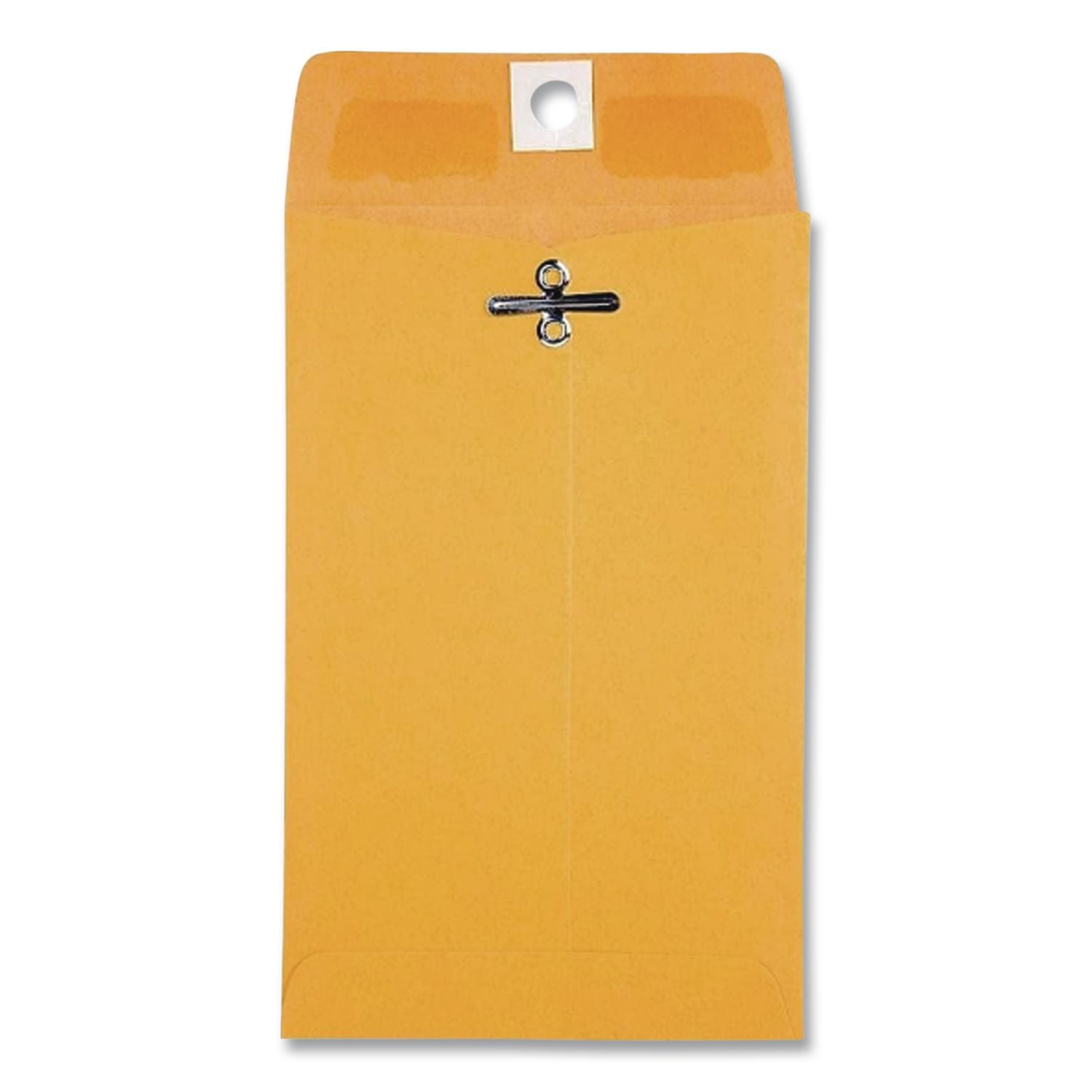 Clasp Envelope, 28 lb Bond Weight Kraft, #15, Square Flap, Clasp/Gummed Closure, 4 x 6.38, Brown Kraft, 100/Box