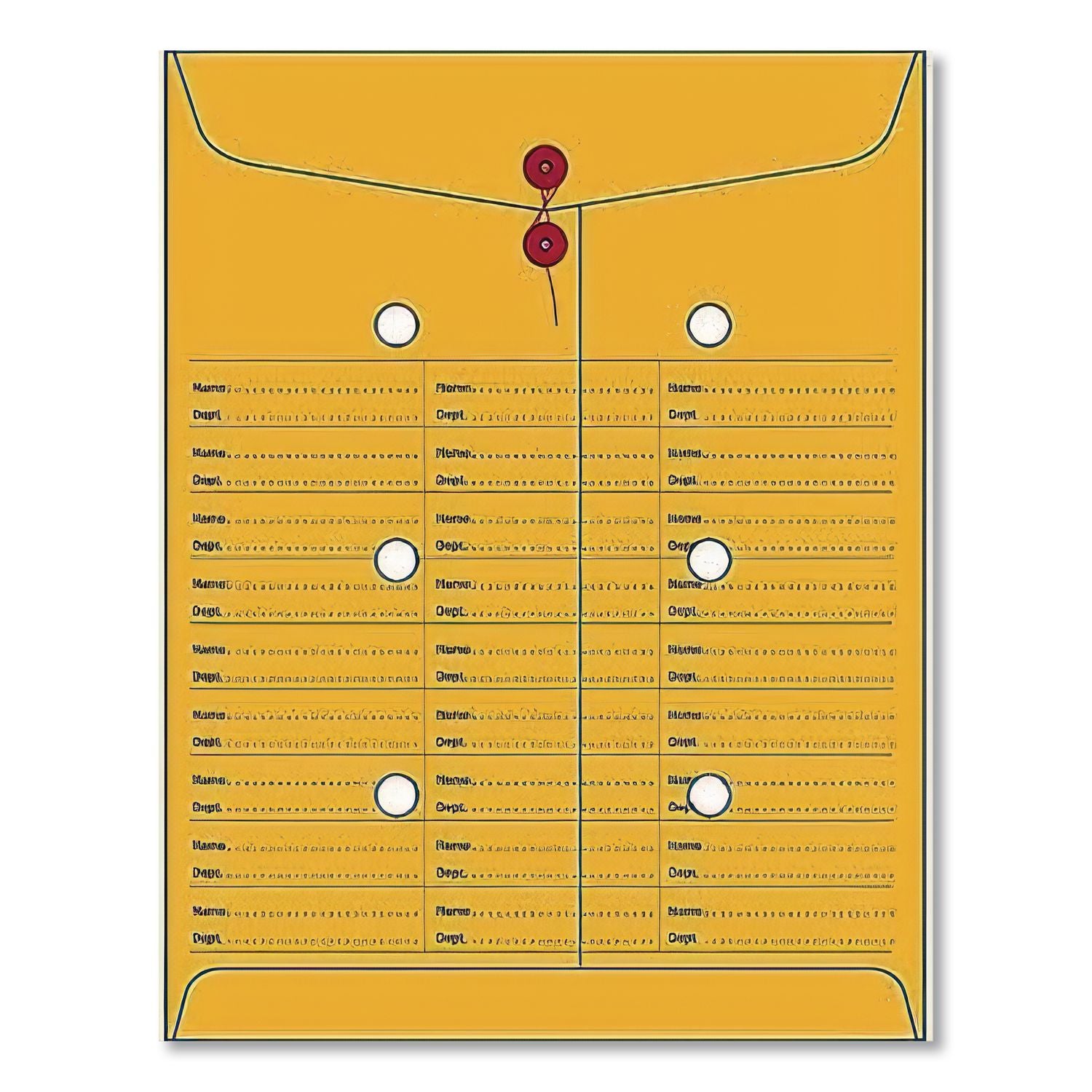 Brown Kraft String/Button Box-Style Interoffice Envelope, #97, Two-Sided Three-Column Format, 10 x 13, Brown Kraft, 100/Box