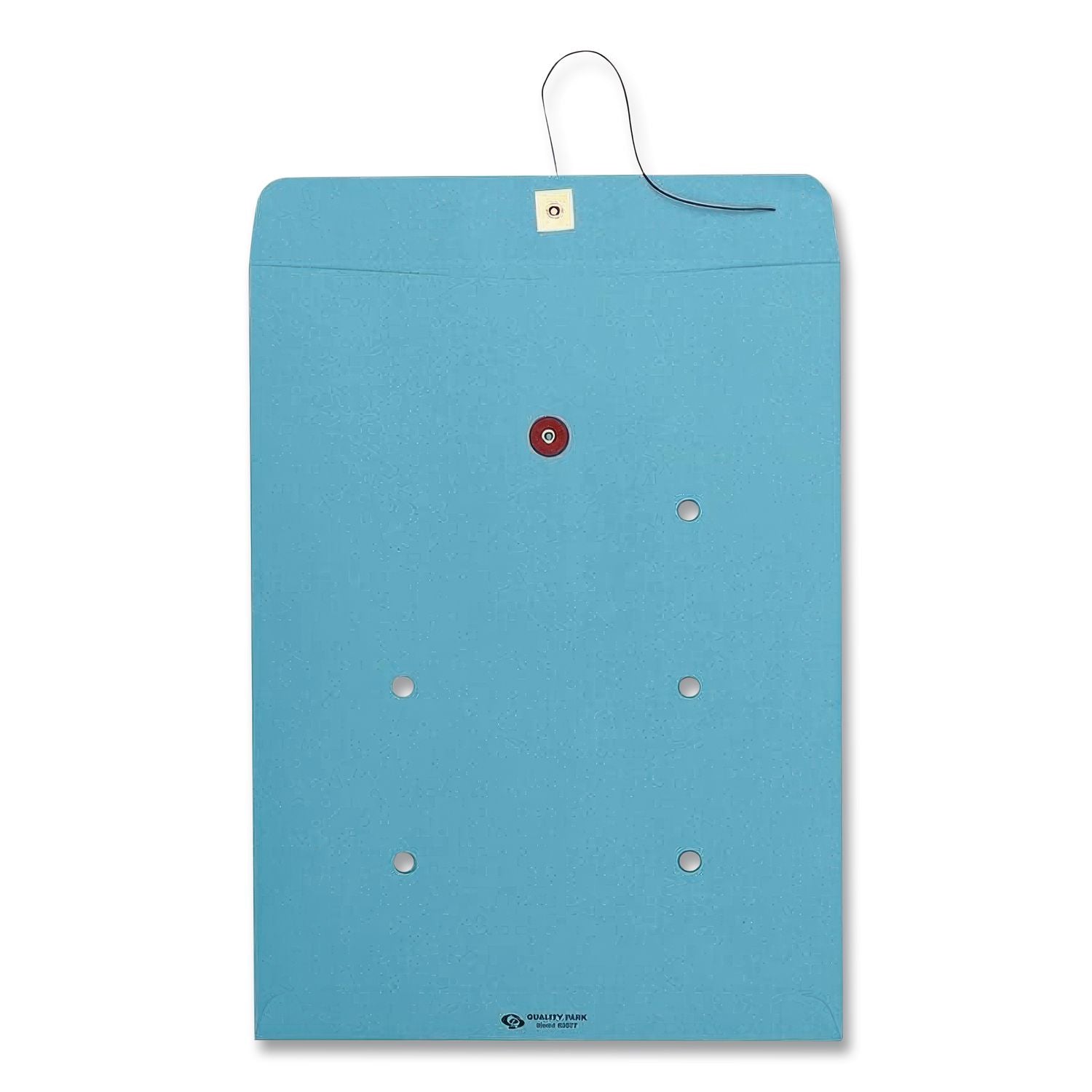 Colored Paper String and Button Interoffice Envelope, #97, One-Sided Five-Column Format, 10 x 13, Blue, 100/Box