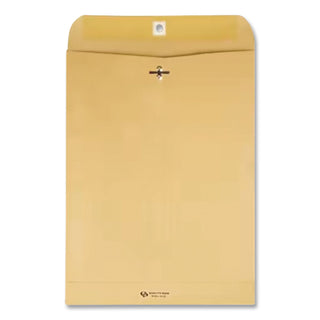 Clasp Envelope, 28 lb Bond Weight Kraft, #94, Square Flap, Clasp/Gummed Closure, 9.25 x 14.5, Brown Kraft, 100/Box