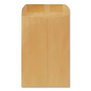 Catalog Envelope, 28 lb Bond Weight Kraft, #1 3/4, Square Flap, Gummed Closure, 6.5 x 9.5, Brown Kraft, 500/Box