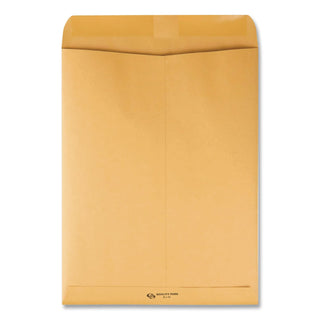 Catalog Envelope, 28 lb Bond Weight Kraft, #10 1/2, Square Flap, Gummed Closure, 9 x 12, Brown Kraft, 100/Box
