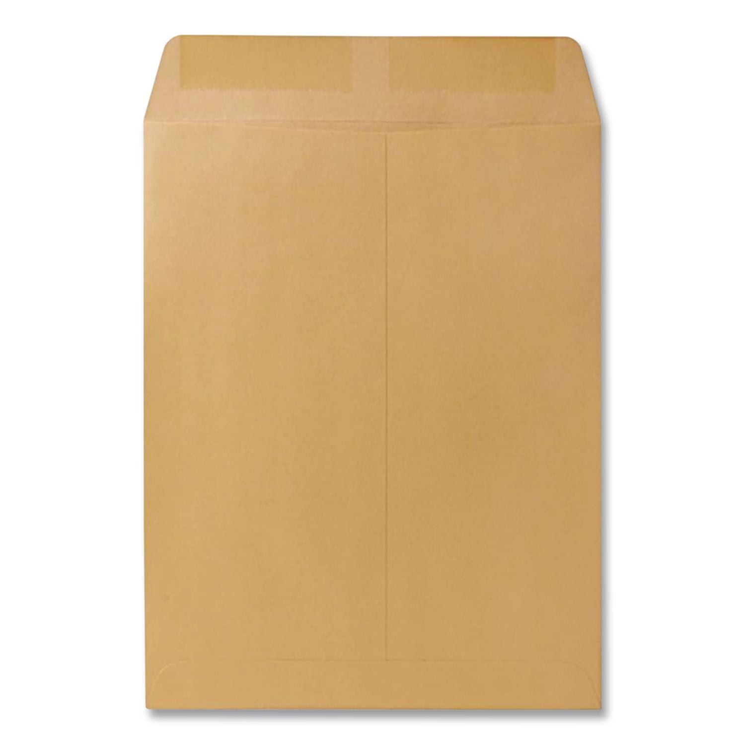 Catalog Envelope, 28 lb Bond Weight Kraft, #12 1/2, Square Flap, Gummed Closure, 9.5 x 12.5, Brown Kraft, 250/Box