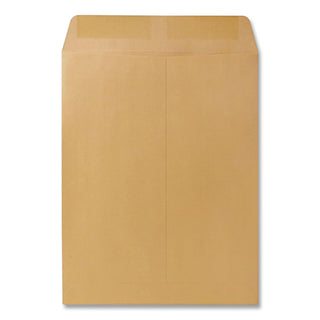 Catalog Envelope, 28 lb Bond Weight Kraft, #12 1/2, Square Flap, Gummed Closure, 9.5 x 12.5, Brown Kraft, 250/Box