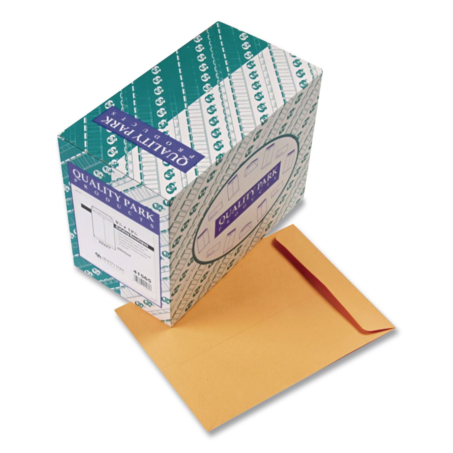 Catalog Envelope, 28 lb Bond Weight Kraft, #12 1/2, Square Flap, Gummed Closure, 9.5 x 12.5, Brown Kraft, 250/Box