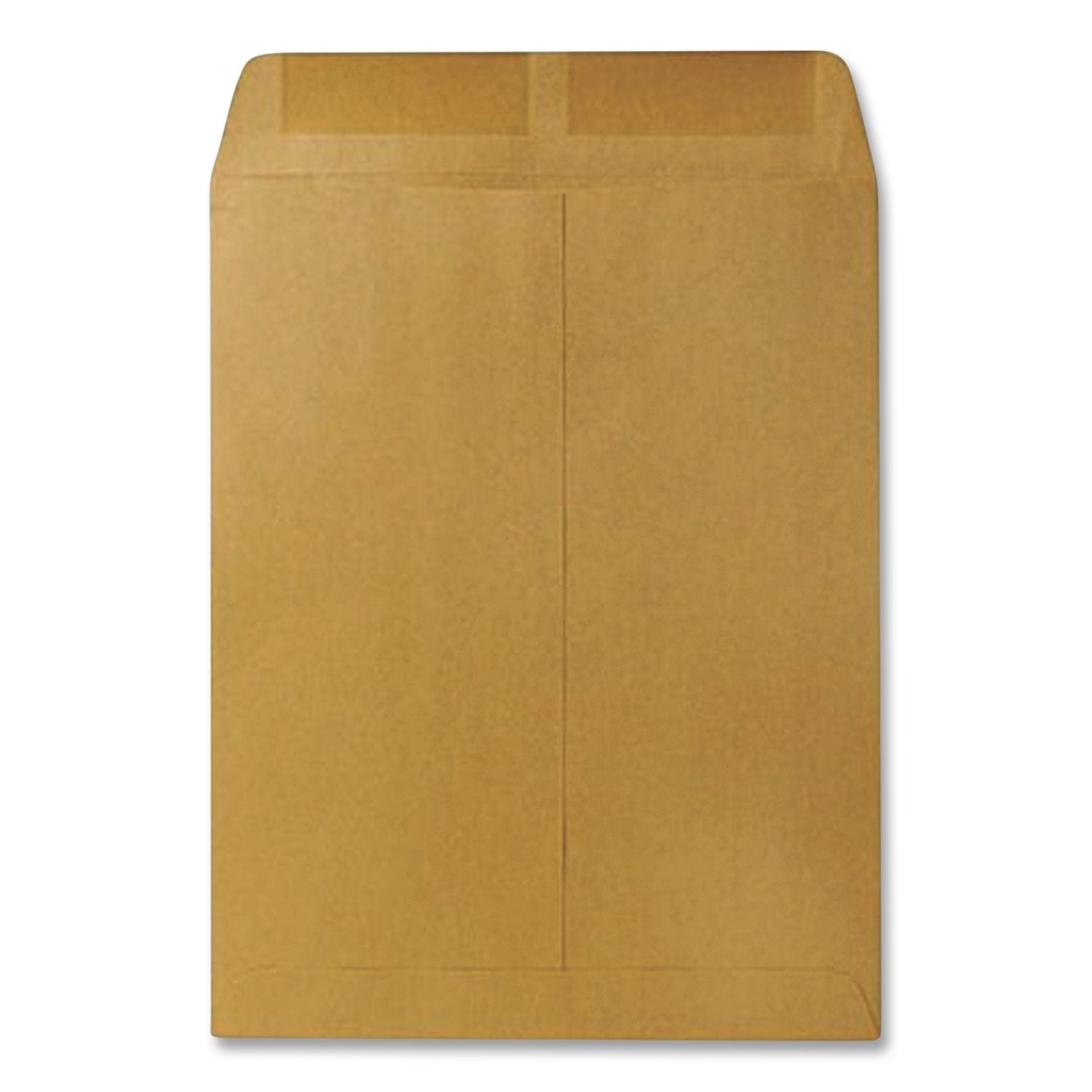 Catalog Envelope, 28 lb Bond Weight Kraft, #13 1/2, Square Flap, Gummed Closure, 10 x 13, Brown Kraft, 100/Box