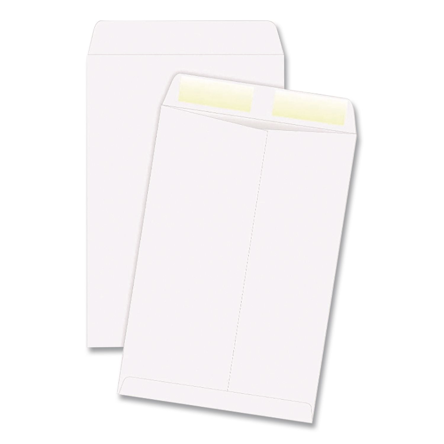 Catalog Envelope, 24 lb Bond Weight Paper, #13 1/2, Square Flap, Gummed Closure, 10 x 13, White, 250/Box