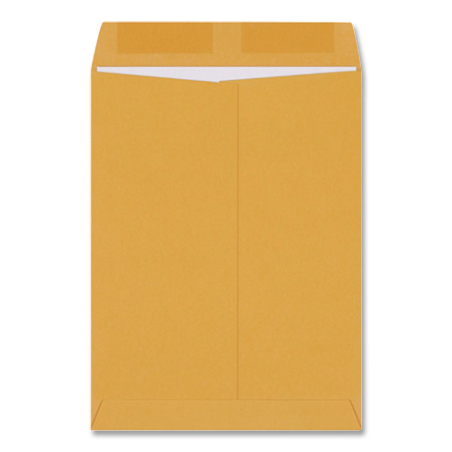 Catalog Envelope, 28 lb Bond Weight Kraft, #15 1/2, Square Flap, Gummed Closure, 12 x 15.5, Brown Kraft, 250/Box
