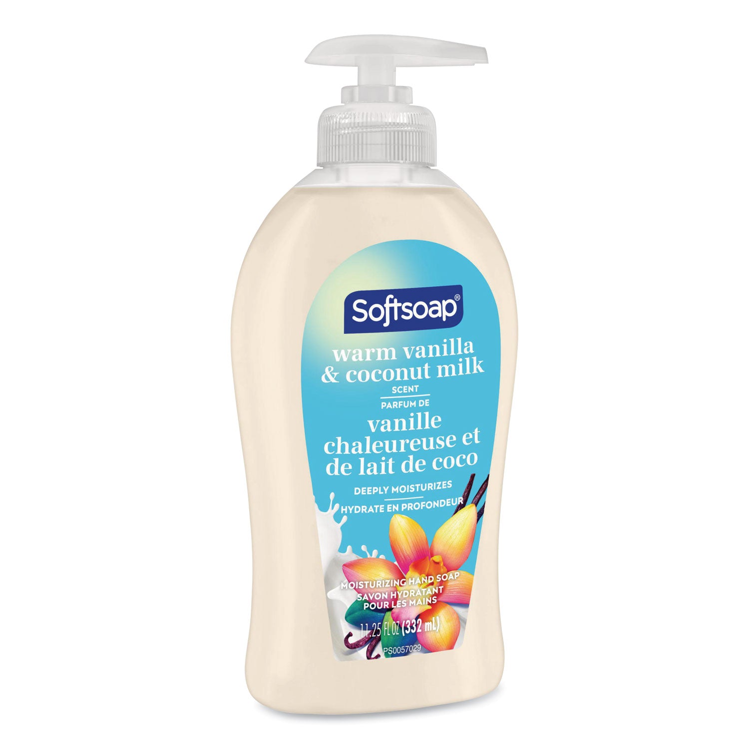 Softsoap Warm Vanilla Hand Soap - Warm Vanilla & Coconut Milk ScentFor - 11.3 fl oz (332.7 mL) - Pump Bottle Dispenser - Bacteria Remover, Dirt Remover - Hand, Skin - Moisturizing - White - Refillable, Recyclable, Paraben-free, Phthalate-free, Biodeg