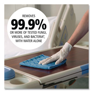 HYGEN Microfiber Cleaning Cloths, 16 x 16, Blue, 12/Carton