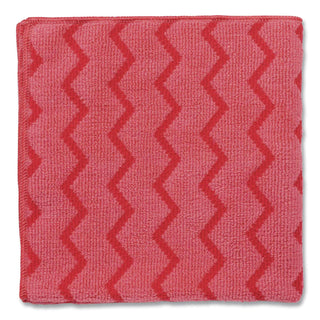 HYGEN Microfiber Cleaning Cloths, 12 x 12, Red, 12/Carton