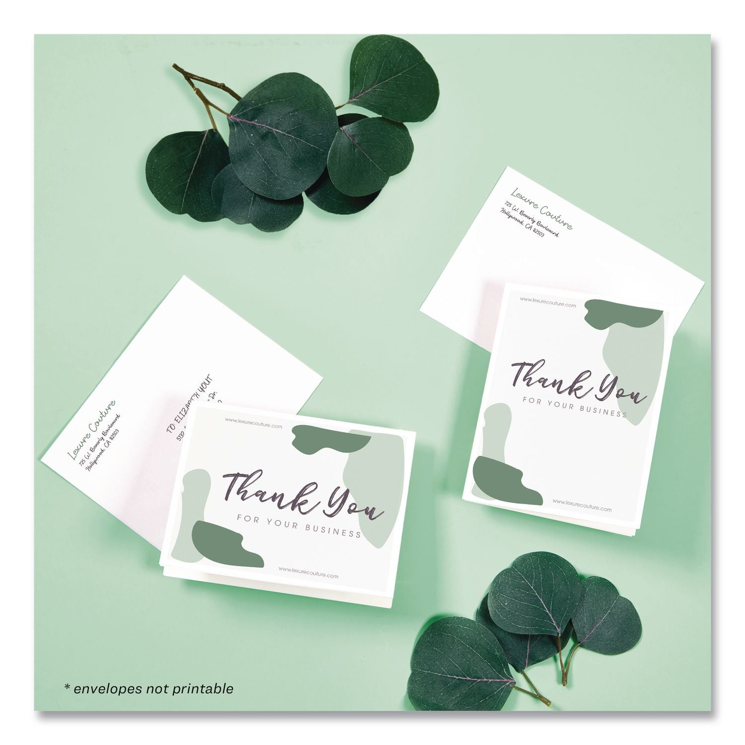 Avery Greeting Cards - 97 Brightness - 4 1/4" x 5 1/2" - Matte - 20 / Pack - Heavyweight - White